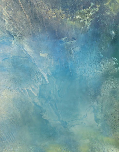 Abalone is a Limited Edition Print by Seth B. Minkin, featuring serene aquas and teals, reflecting the calming iridescence of abalone shells.