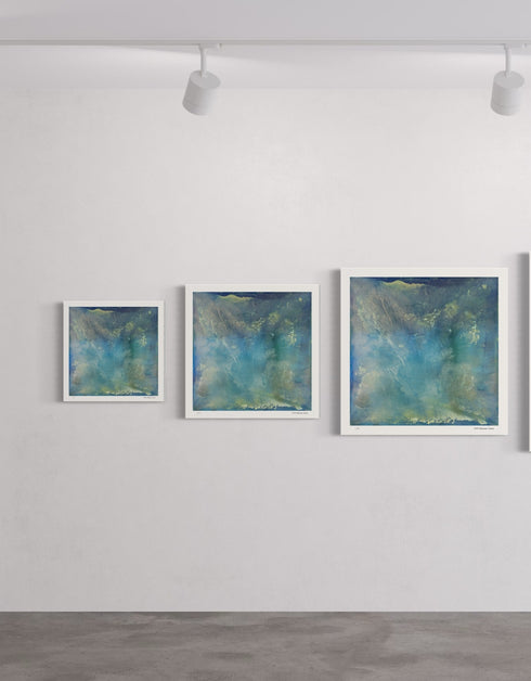 Abalone is a Limited Edition Print by Seth B. Minkin, featuring serene aquas and teals, reflecting the calming iridescence of abalone shells.