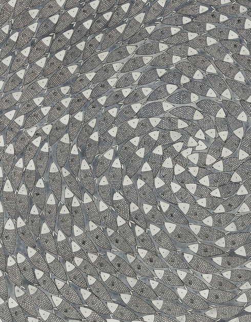 BIG SARDINES | framed giclee on canvas print