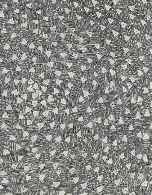 BIG SARDINES | framed giclee on canvas print