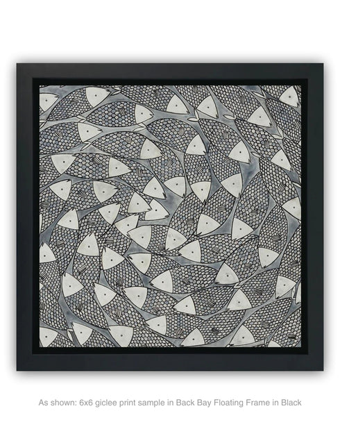 BIG SARDINES | framed giclee on canvas print