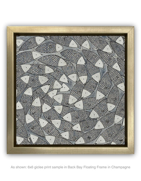 BIG SARDINES | framed giclee on canvas print