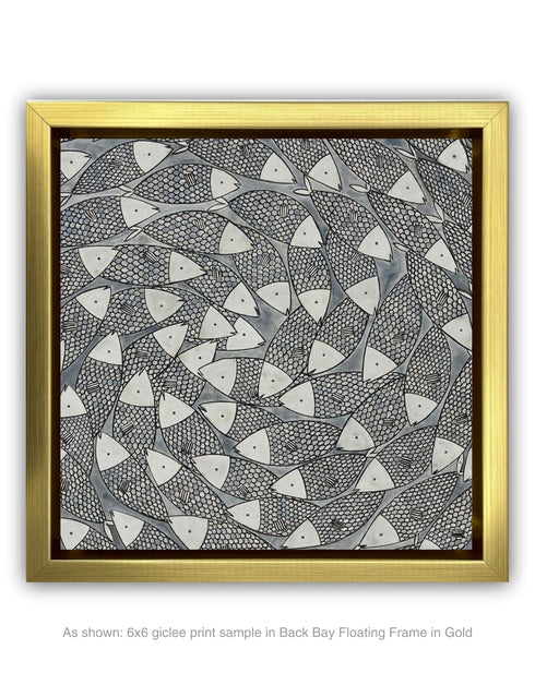 BIG SARDINES | framed giclee on canvas print