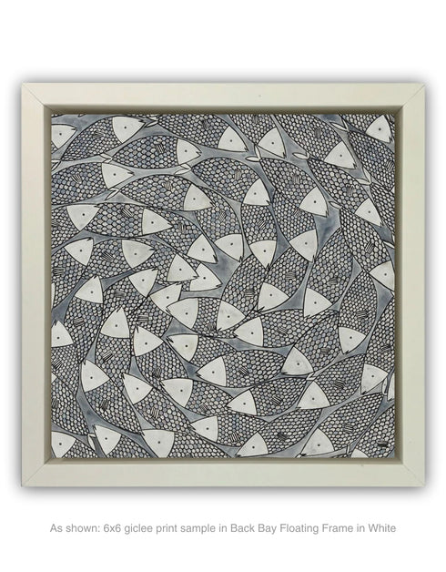 BIG SARDINES | framed giclee on canvas print