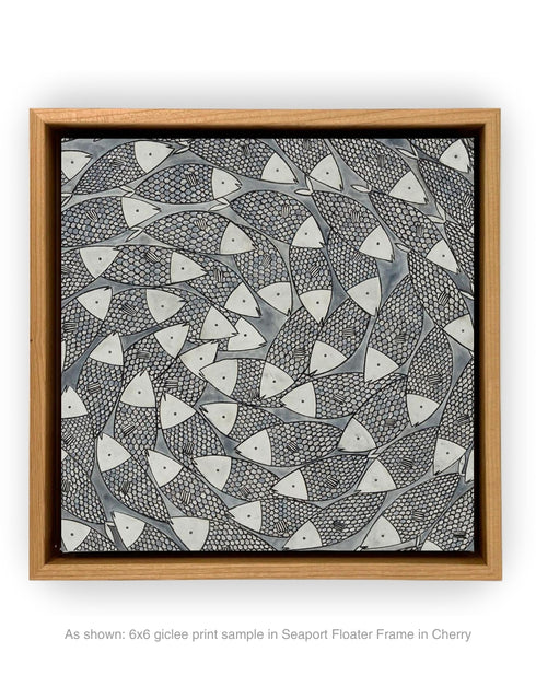 BIG SARDINES | framed giclee on canvas print