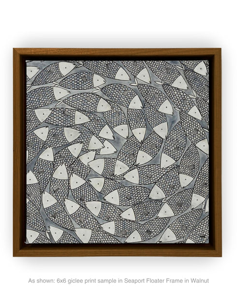 BIG SARDINES | framed giclee on canvas print