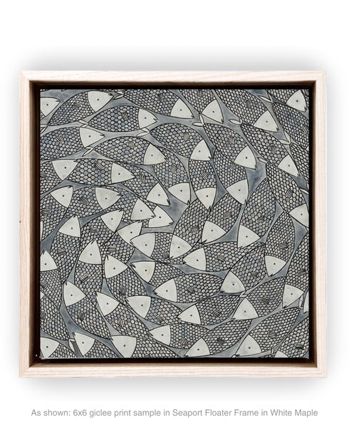 BIG SARDINES | framed giclee on canvas print