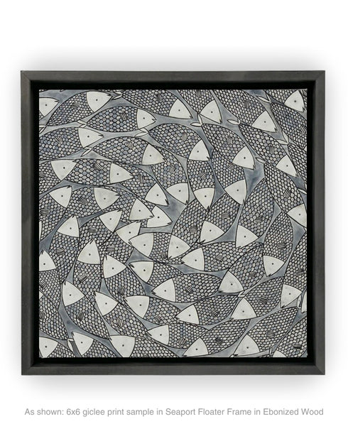 BIG SARDINES | framed giclee on canvas print