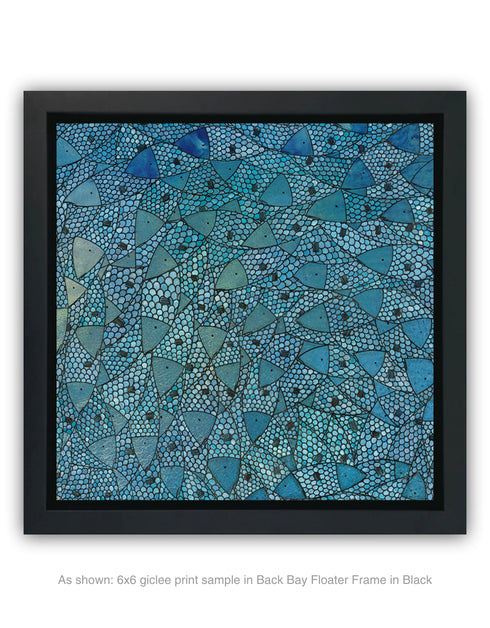 BLUE SARDINES | framed giclee on canvas print