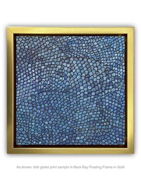 Add timeless elegance to your home with Cobalt Scales in a luxurious Back Bay Gold frame. Perfect for traditional and modern interiors.