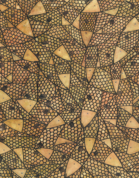 COPPER SARDINES | framed giclee on canvas print