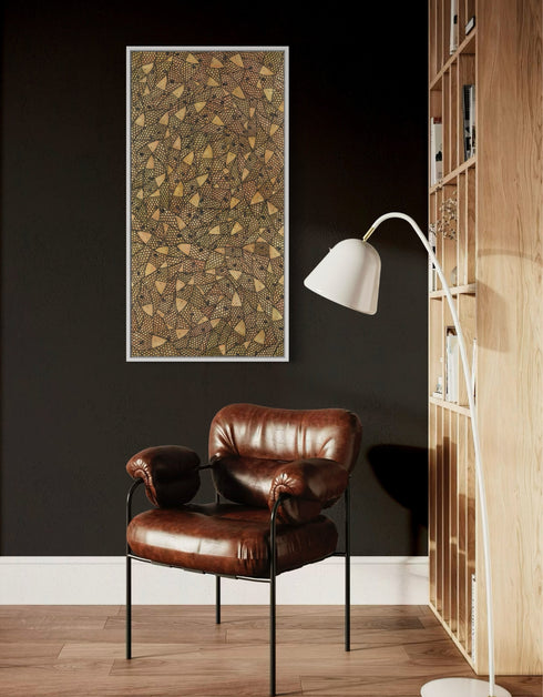 COPPER SARDINES | framed giclee on canvas print