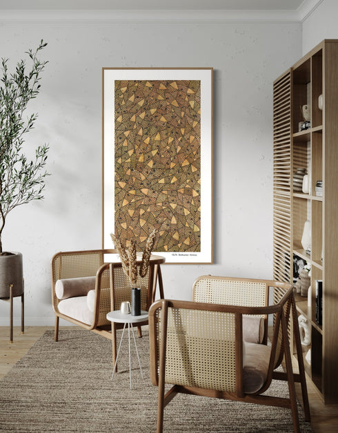 Copper Sardines is a Limited Edition Print by Seth B. Minkin, with rich gold, rose gold, and copper tones, highlighting the luxurious metallic hues of sardines.