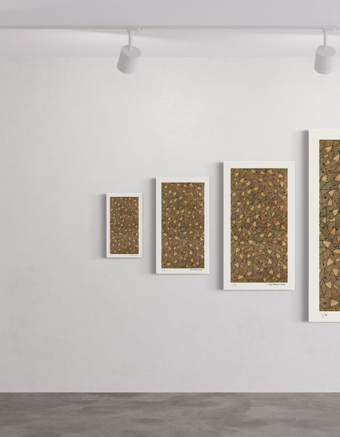 Copper Sardines is a Limited Edition Print by Seth B. Minkin, with rich gold, rose gold, and copper tones, highlighting the luxurious metallic hues of sardines.