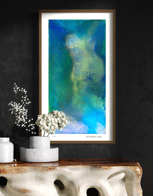 Deep Space is a Limited Edition Print by Seth B. Minkin, with deep blacks and celestial blues, capturing the vastness and mystery of outer space.