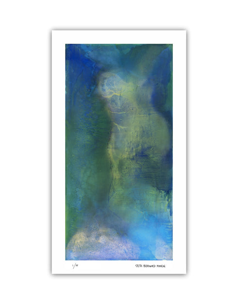 Deep Space is a Limited Edition Print by Seth B. Minkin, with deep blacks and celestial blues, capturing the vastness and mystery of outer space.