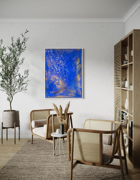 FIREFLIES | framed giclee on canvas print