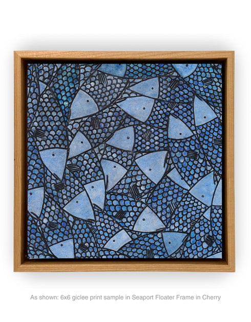 FISH STICK SARDINES | framed giclee on canvas print