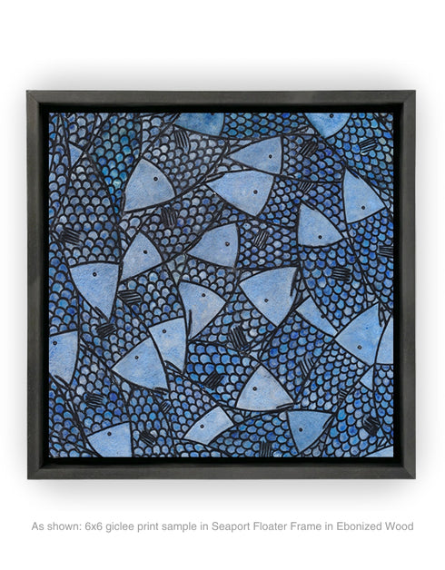 FISH STICK SARDINES | framed giclee on canvas print