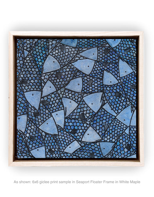 FISH STICK SARDINES | framed giclee on canvas print