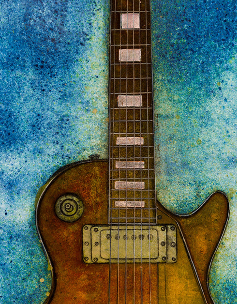 GIBSON LES PAUL CUSTOM | framed giclee on canvas print