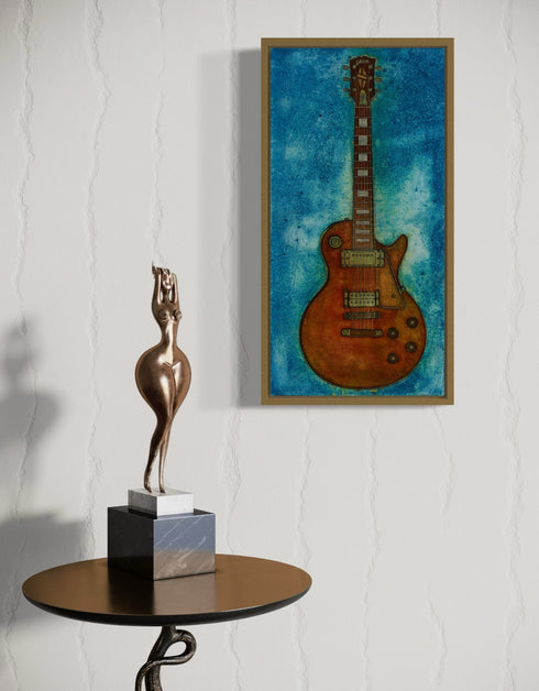 GIBSON LES PAUL CUSTOM | framed giclee on canvas print
