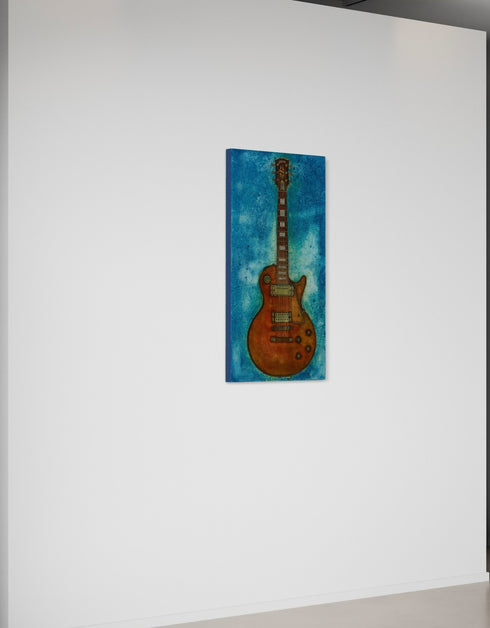 GIBSON LES PAUL CUSTOM | framed giclee on canvas print