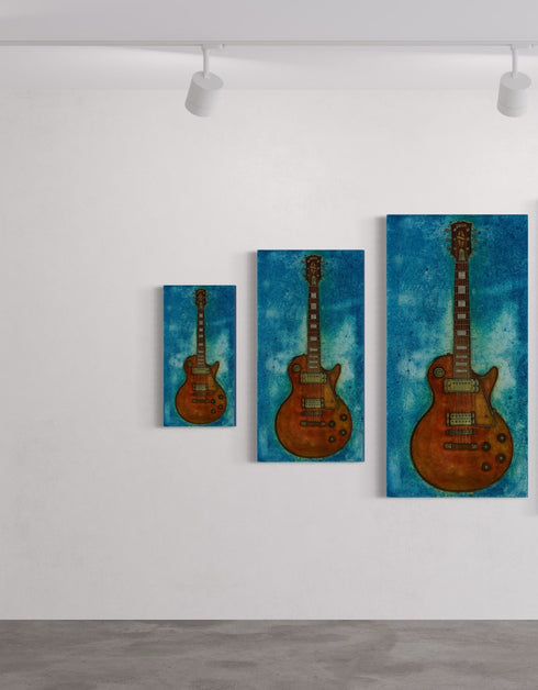 GIBSON LES PAUL CUSTOM | framed giclee on canvas print