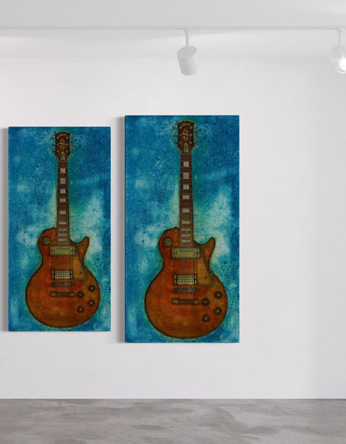 GIBSON LES PAUL CUSTOM | framed giclee on canvas print