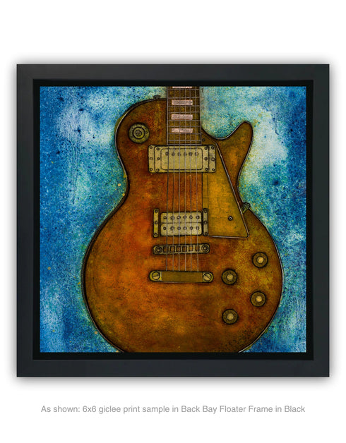 GIBSON LES PAUL CUSTOM | framed giclee on canvas print