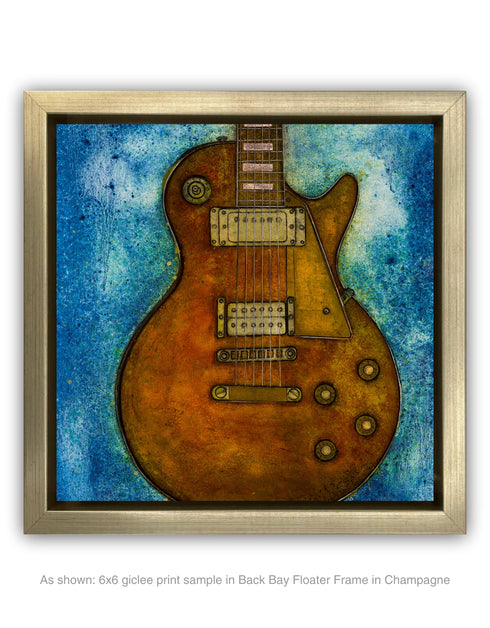 GIBSON LES PAUL CUSTOM | framed giclee on canvas print