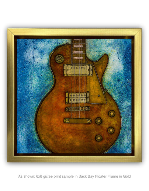 GIBSON LES PAUL CUSTOM | framed giclee on canvas print