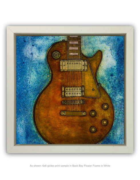 GIBSON LES PAUL CUSTOM | framed giclee on canvas print