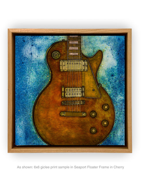 GIBSON LES PAUL CUSTOM | framed giclee on canvas print