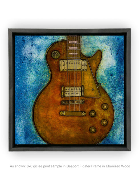 GIBSON LES PAUL CUSTOM | framed giclee on canvas print