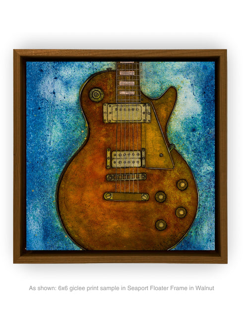 GIBSON LES PAUL CUSTOM | framed giclee on canvas print
