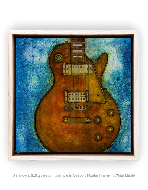 GIBSON LES PAUL CUSTOM | framed giclee on canvas print