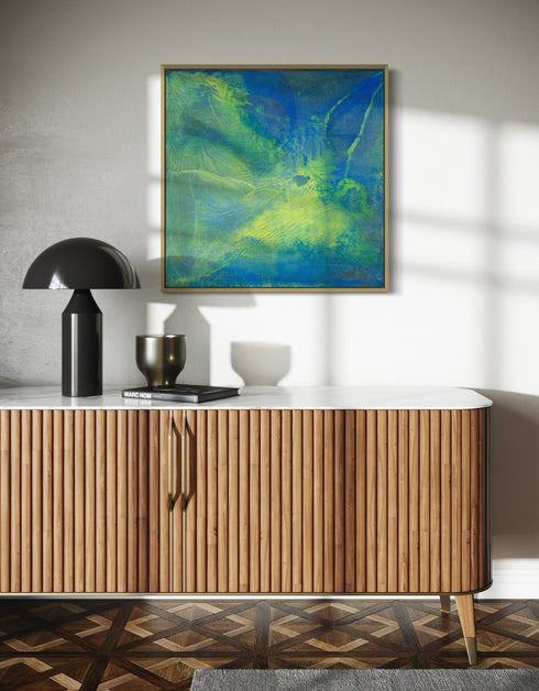 GREEN MACHINE | framed giclee on canvas print