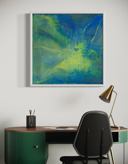 GREEN MACHINE | framed giclee on canvas print