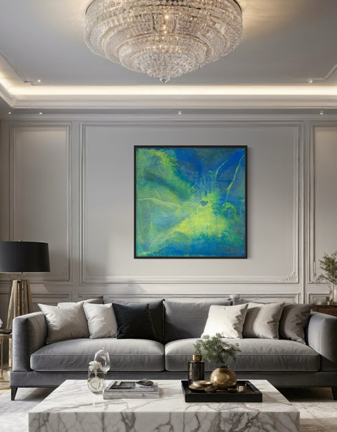 GREEN MACHINE | framed giclee on canvas print