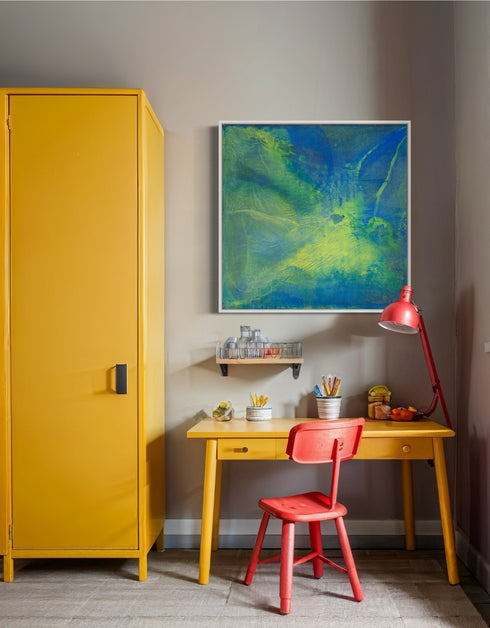 GREEN MACHINE | framed giclee on canvas print