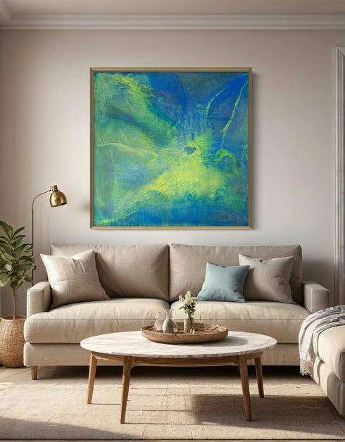 GREEN MACHINE | framed giclee on canvas print