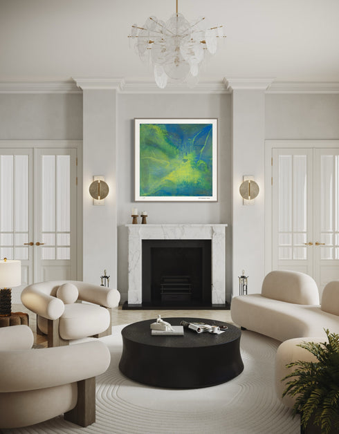 Green Machine is a Limited Edition Print by Seth B. Minkin, with bold green hues and dynamic textures, exuding vitality and strength.