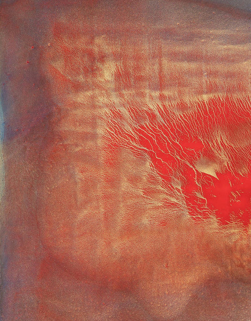 Hearts on Fire is a Giclee on Canvas Print by Seth B. Minkin, with bold reds and fiery oranges, reflecting dynamic and emotive heart shapes.