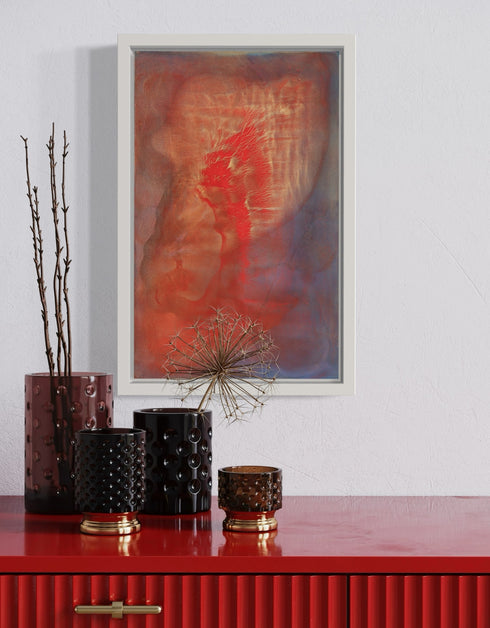 HEARTS ON FIRE | framed giclee on canvas print