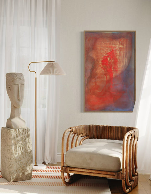 HEARTS ON FIRE | framed giclee on canvas print