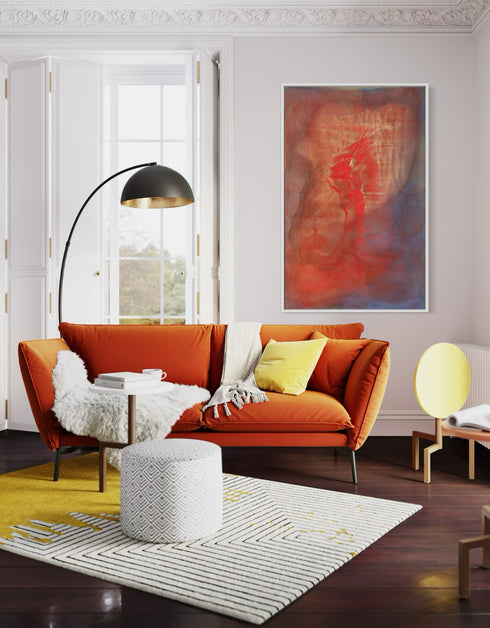 HEARTS ON FIRE | framed giclee on canvas print