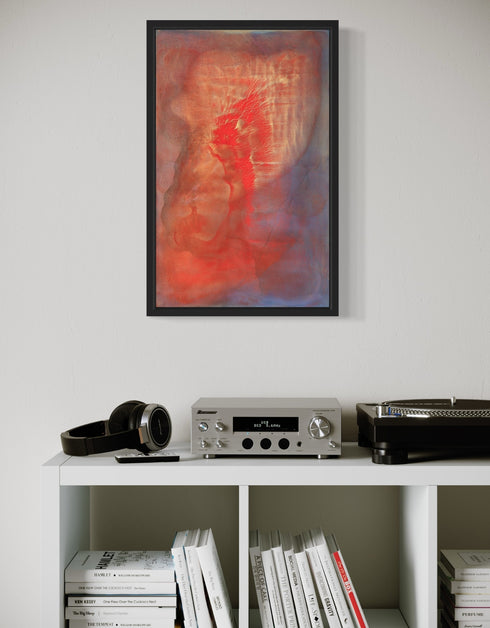 HEARTS ON FIRE | framed giclee on canvas print