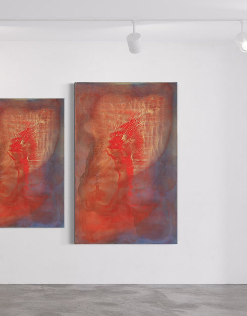 HEARTS ON FIRE | framed giclee on canvas print