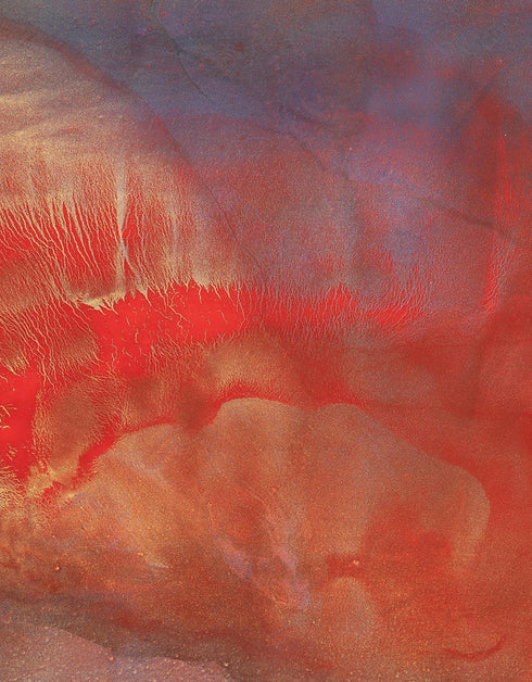 Hearts on Fire is a Limited Edition Print by Seth B. Minkin, with bold reds and fiery oranges, reflecting dynamic and emotive heart shapes.